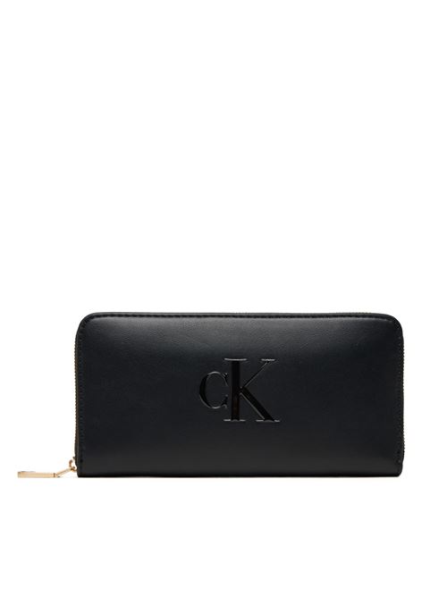 bold ck long zip around CALVIN KLEIN | LV04F1077GUB1